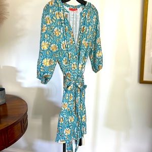 Beautiful teal and gold dress by Oliphant